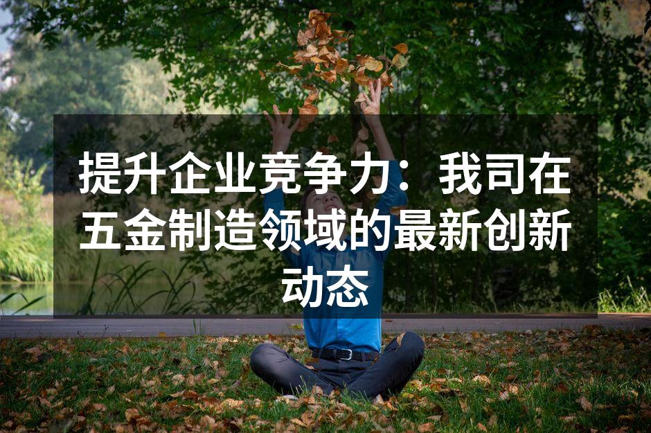 提升企业竞争力：我司在五金制造领域的最新创新动态